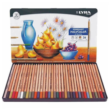 Lyra Poly color pastel pencil tin box of 36 pcs The Stationers